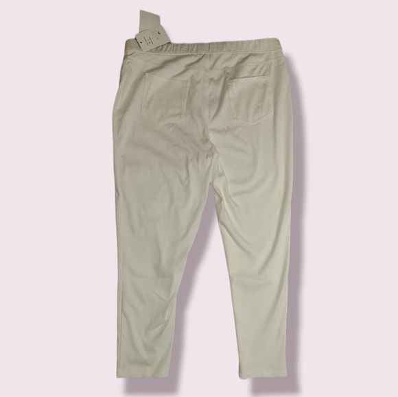 Zac & Rachel Womens 2X White Stretch Pants - Picture 4 of 10